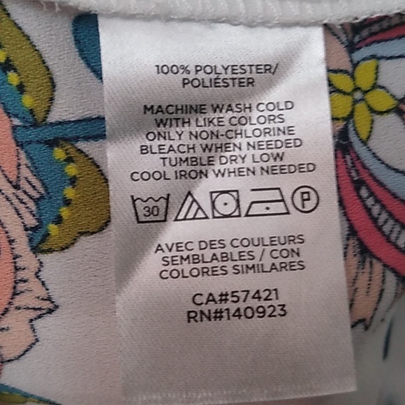 LOFT Floral V-neck Puff Sleeve Blouse, XS, NWT - Picture 7 of 8